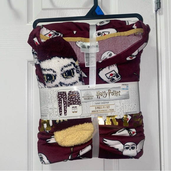 NWT Warner Bros. Harry Potter Women's Pajama Set, 3-Piece 2X - Picture 1 of 2